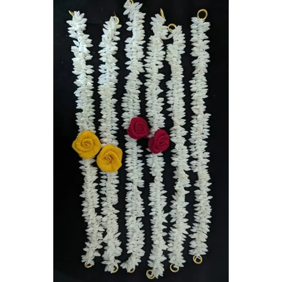 

Artificial Hair Gajra 6, 2red, 2 yelloiw and 2