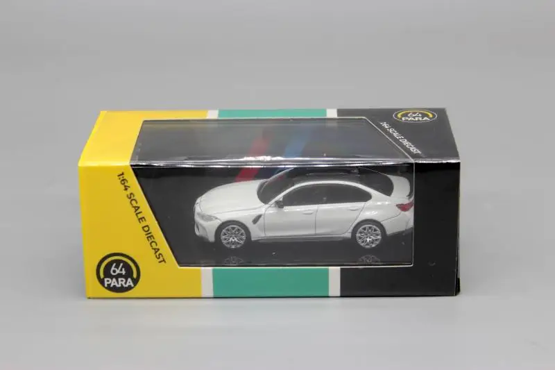 PARA64 1:64  BMW M3 G80 white Limited collection of die-casting alloy car models