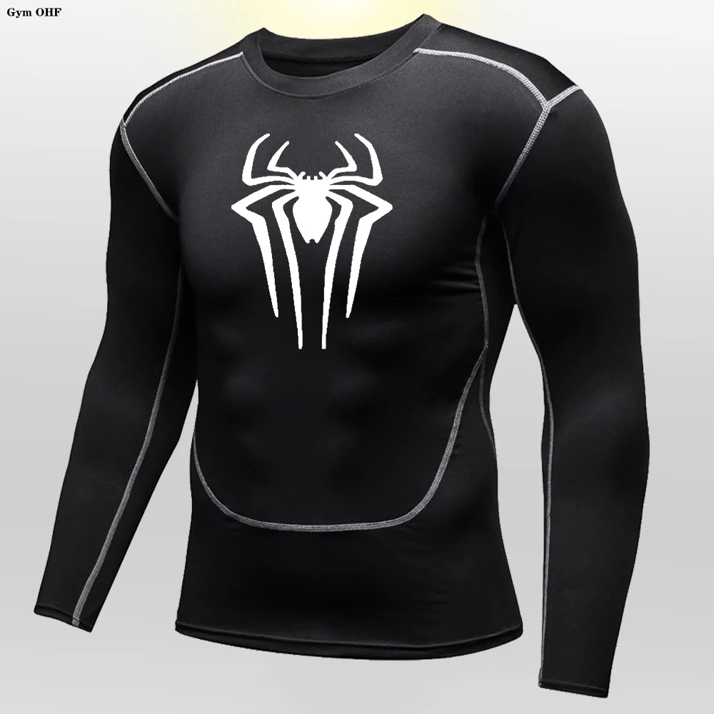 Men's Running Sports T-Shirt, Rashguard Gym Fitness, Sanda Exercício Sportswear, Secagem Rápida Calças Apertadas