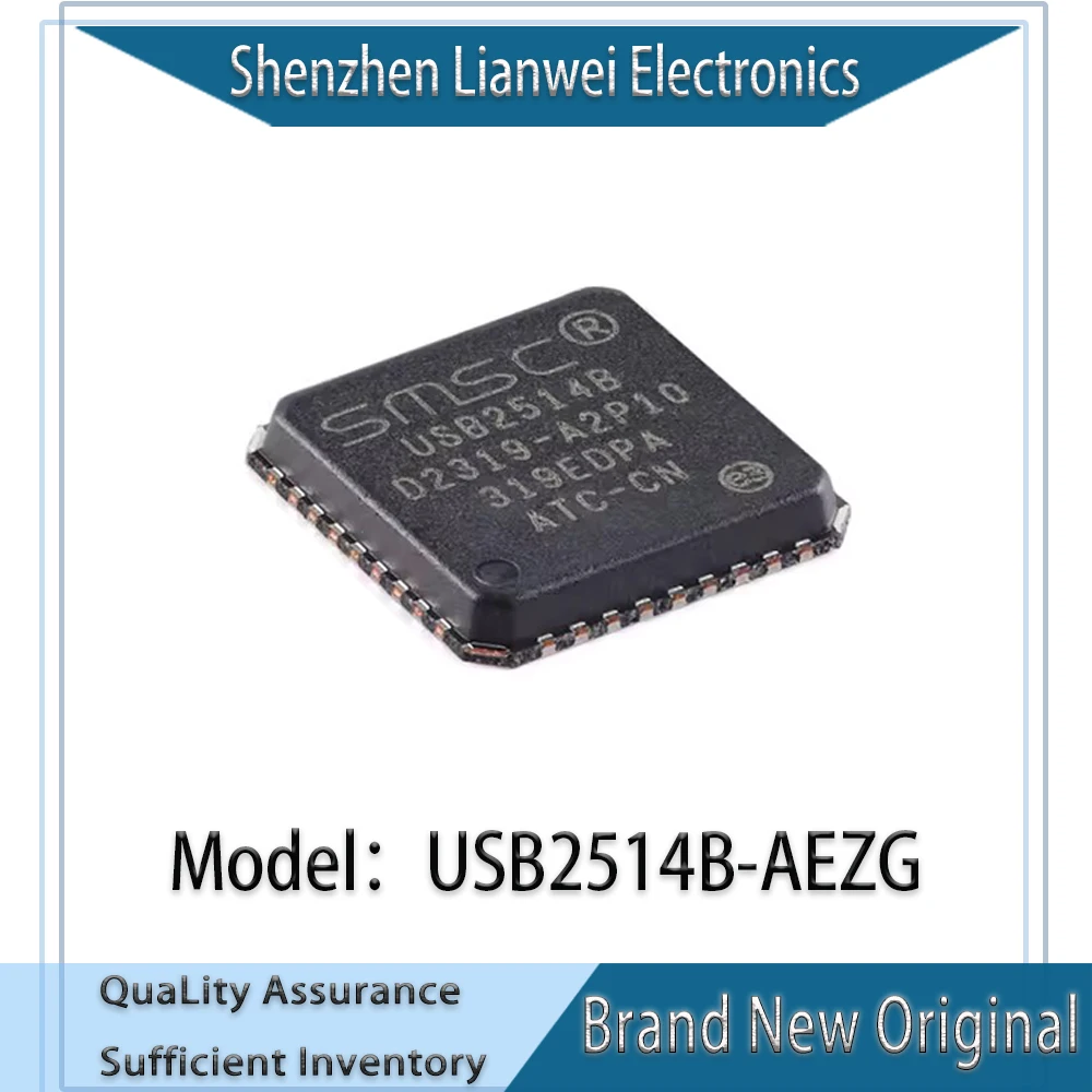 

100% New Original USB2514B USB2514B-AEZG IC Chipset QFN-36