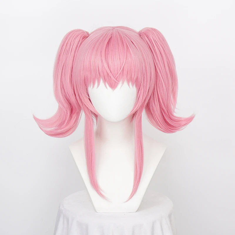 

Amu Hinamori Cosplay Wig Pink Synthetic Hair Amu 2 Chip Ponytails Anime Shugo Chara