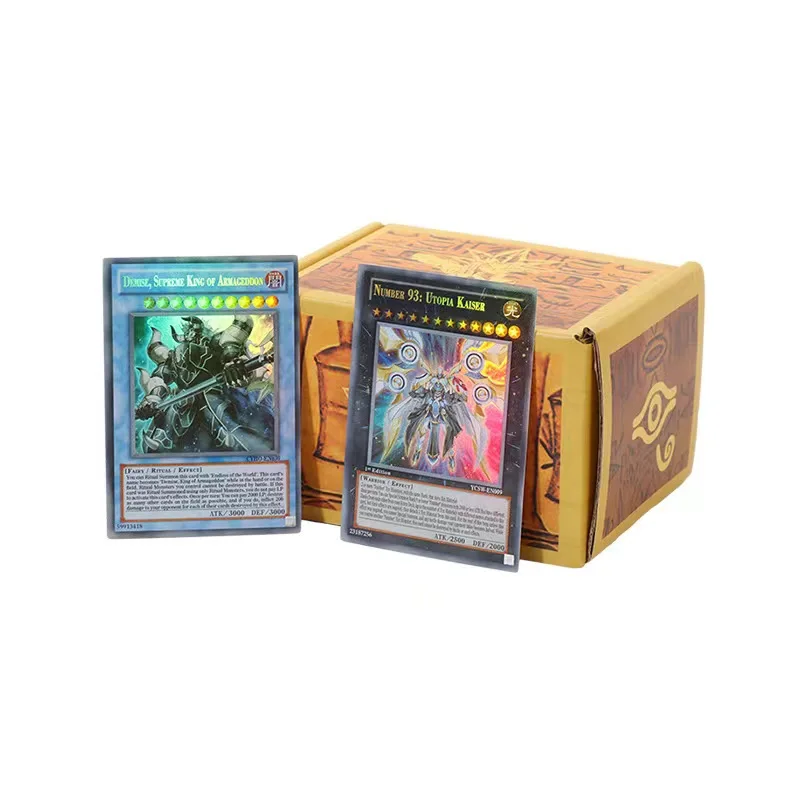 Yu Gi Oh-Juego de cartas Flash completo para adultos, 112 piezas, inglés, bricolaje, nueva estructura de regalo, colección de juguetes asiáticos Rise of the Blue-Eyes