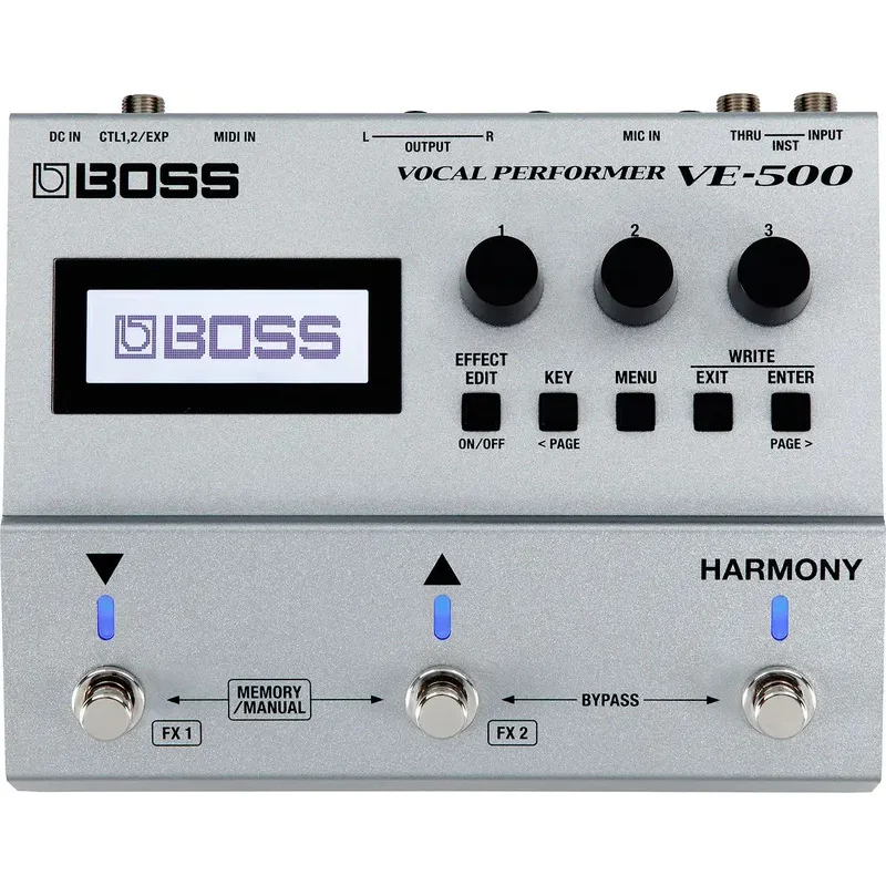 VE-500 Performer Advanced Multi-Effects Stompbox Vocal Harmony/Pitch Correction Singing Guitarists