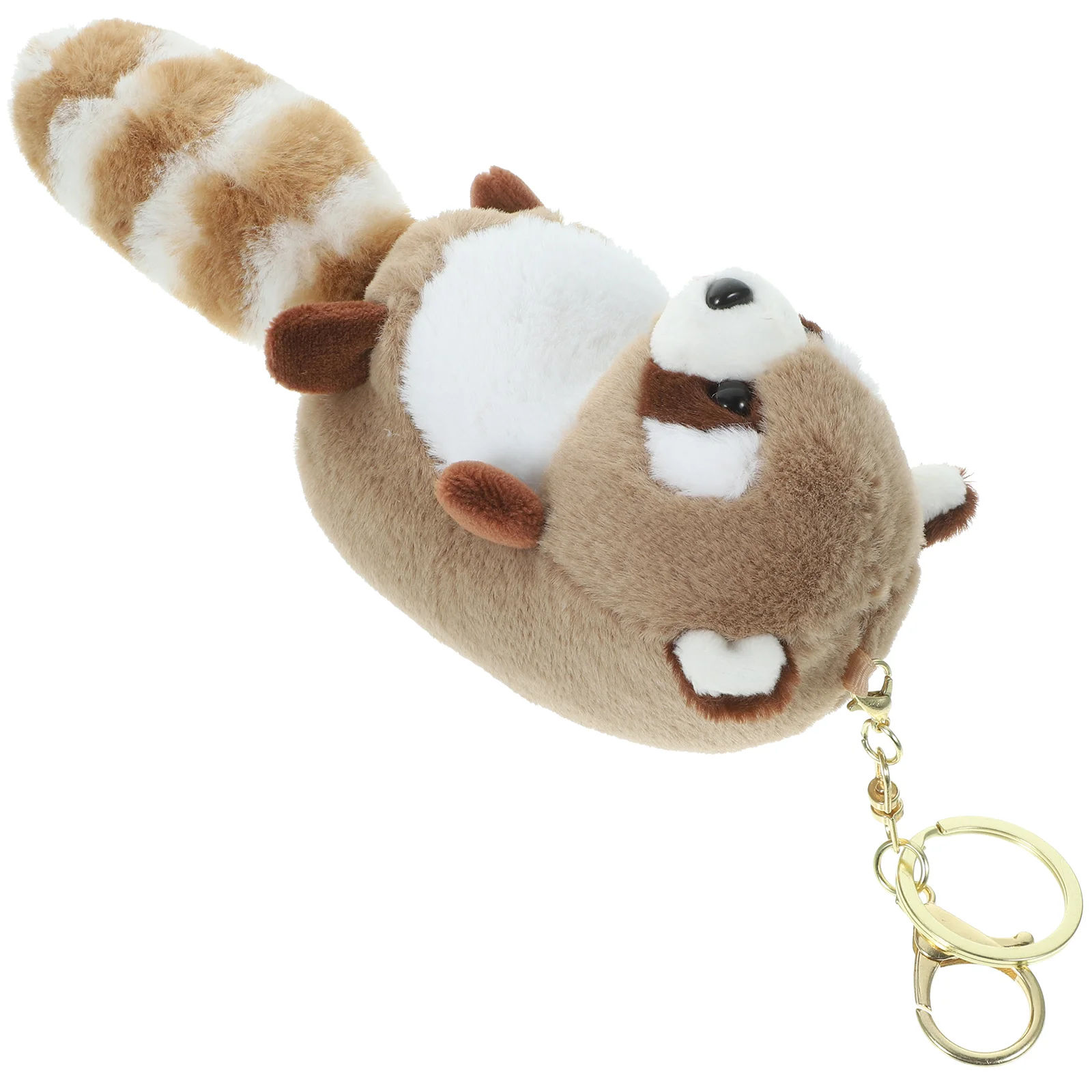 

Red Panda Pendant Keychain Chains for Car Keys Pendants Ring Cartoon Backpack Adorable Bag Plush Ornament