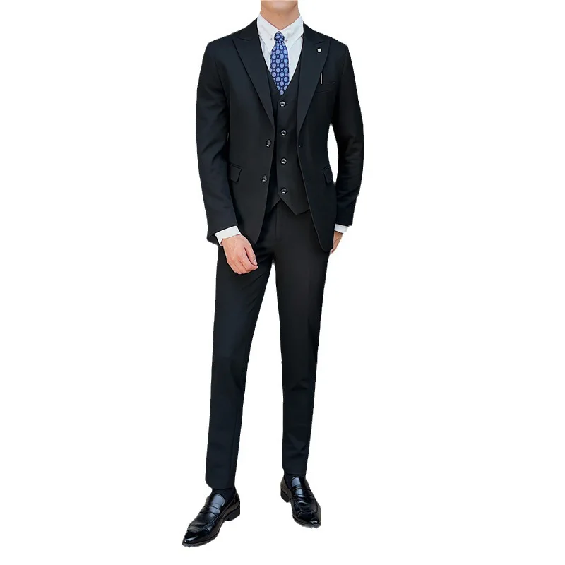 7119 einreihiger Slim-Fit Business-Anzug
