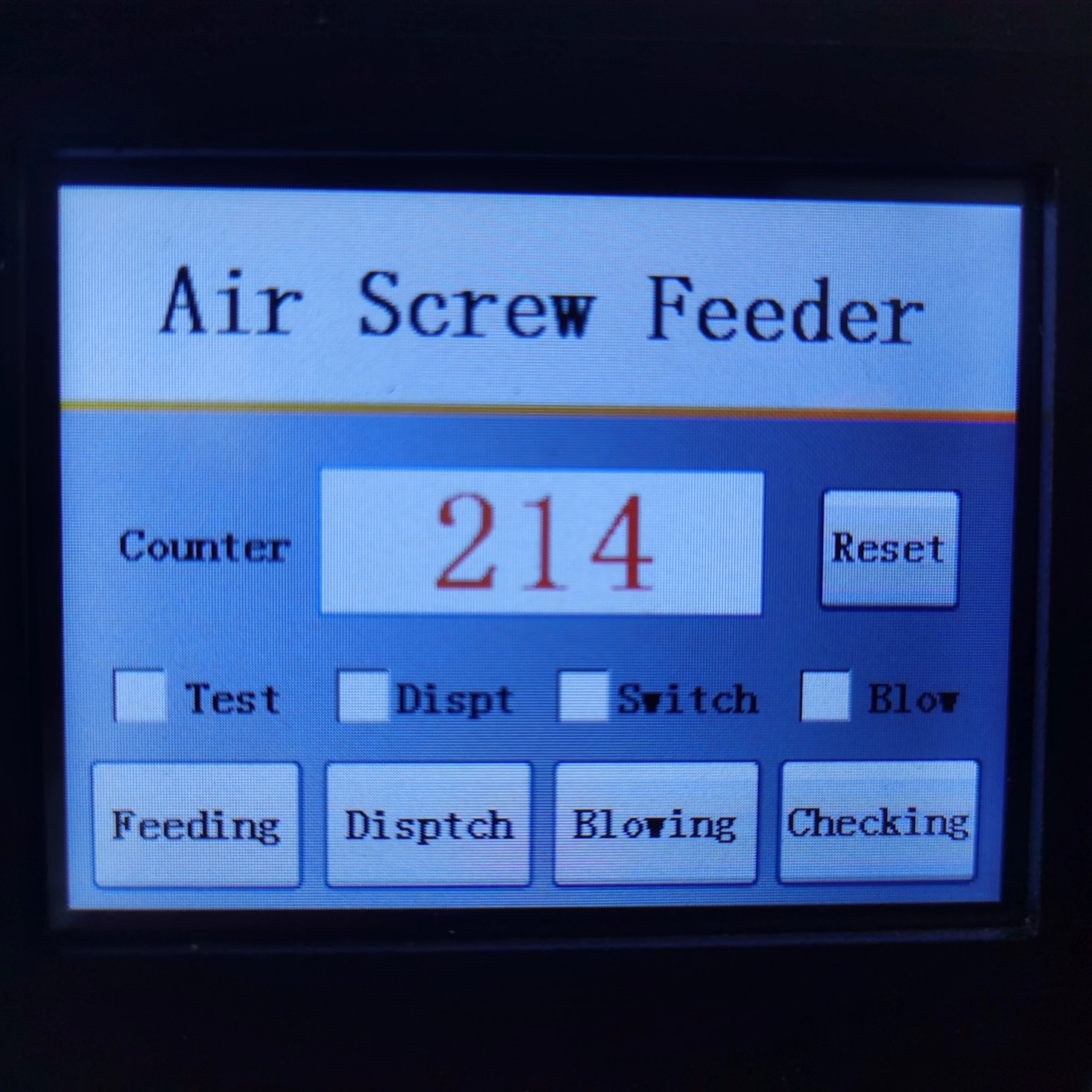 Pneumatic simple platform screw fastening machine