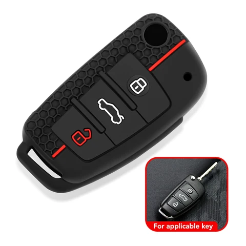 Силиконовый Чехол Для Ключей Audi A4 B7, A6 C5 C6, A1, A3 8P, TT, Q3, Q2, Q7, TTS, R8, S3, S6, RS3