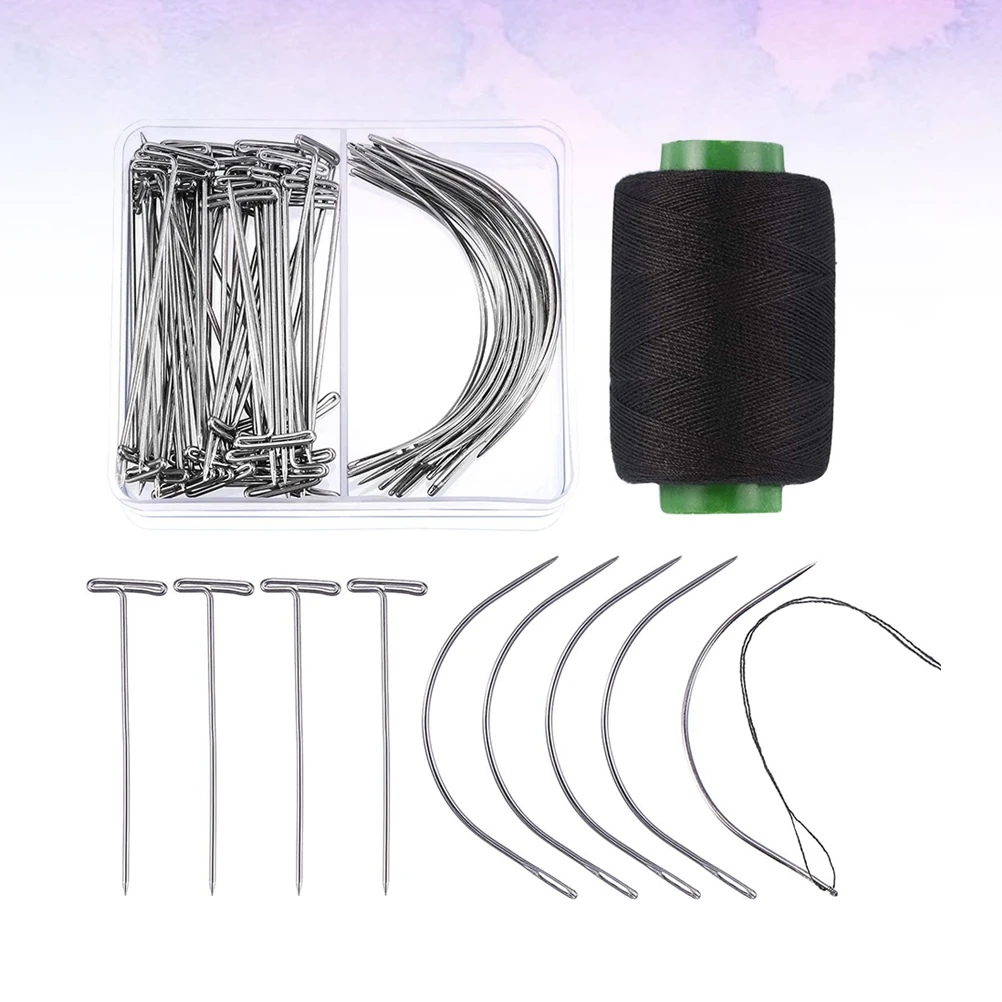 

20pcs T-Type C Fixed Needle Big Hole Practical Durable Steel T-Type Needle Material Craft Pin Set Sewing Supplies