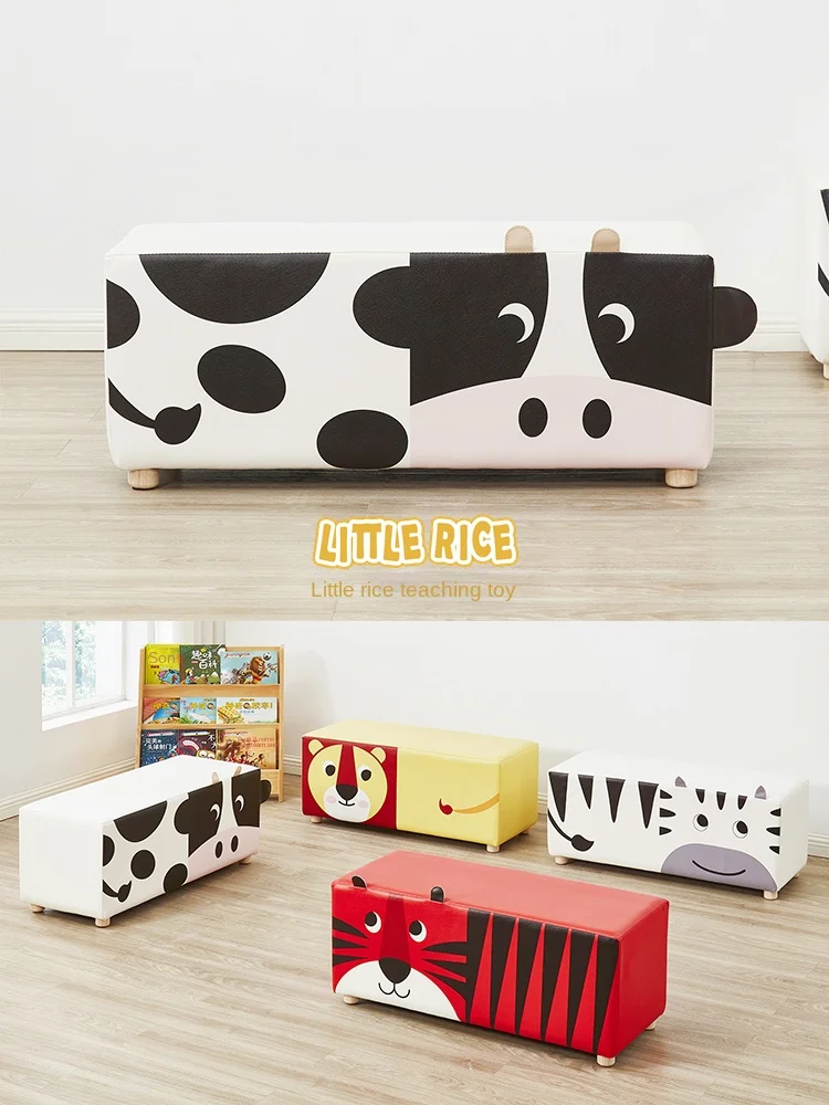 Soft long stool children cartoon animal modeling