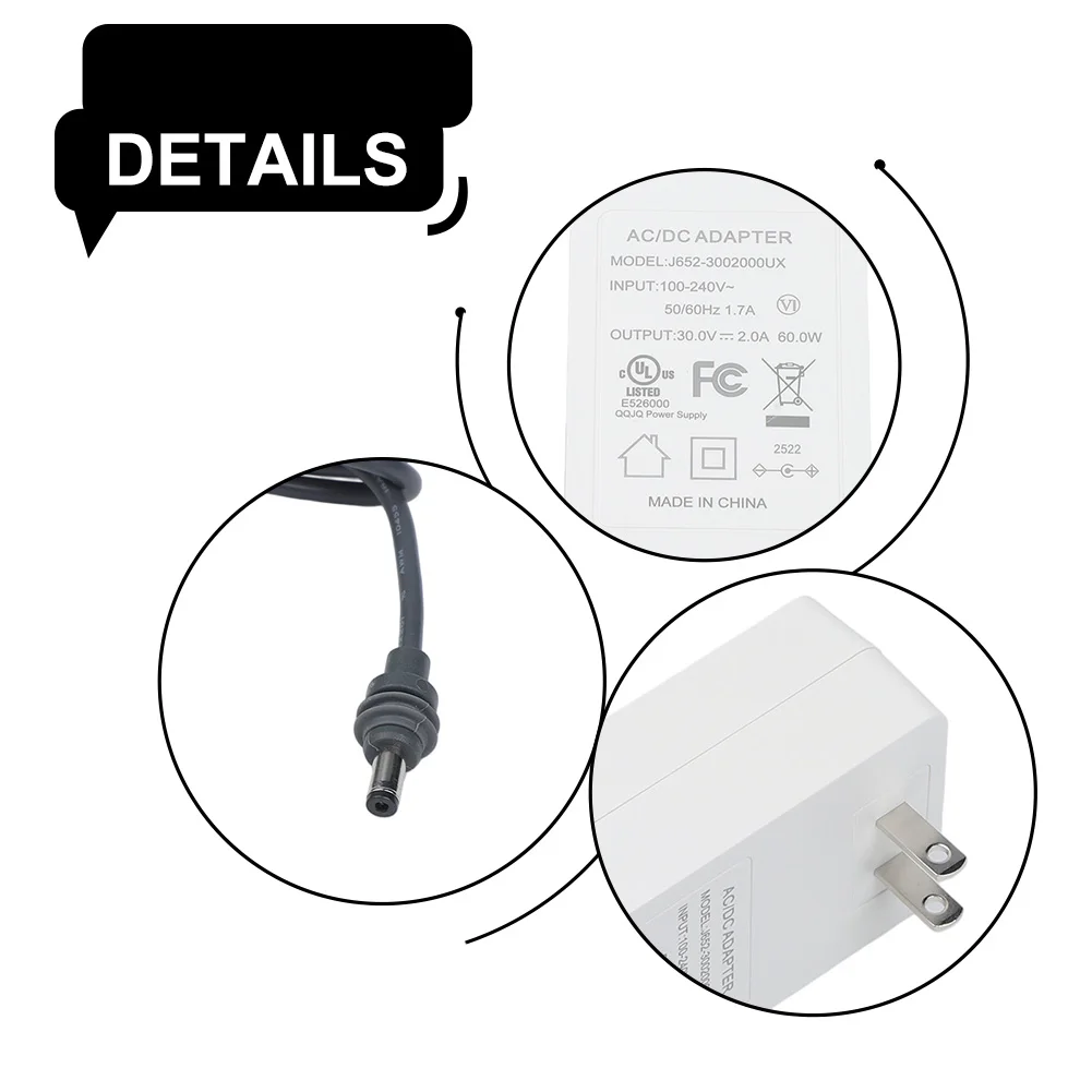 60W AC30V 2A Power Adaptor 1 5m Cable Length for Caravan and Yachts with DC Connector for Starlink For Mini Use
