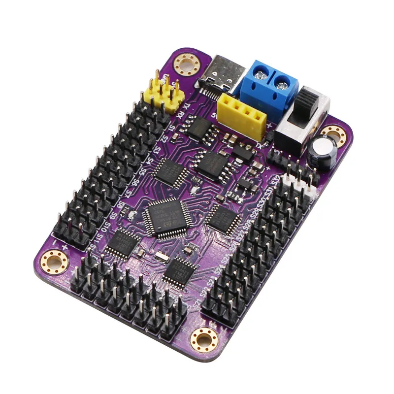 PWM16, 24, 32 Robot Arm Gimbal Servo Control Board Supports PS2 Controller, Bluetooth Does Not Support Controller
