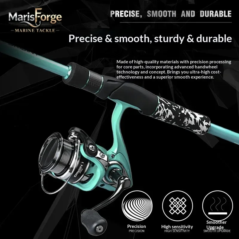 Haibo Origin Spinning Reel Lightweight Long Casting Lure Fishing Smooth Durable Precise High Sensitivity For Seabass Angling