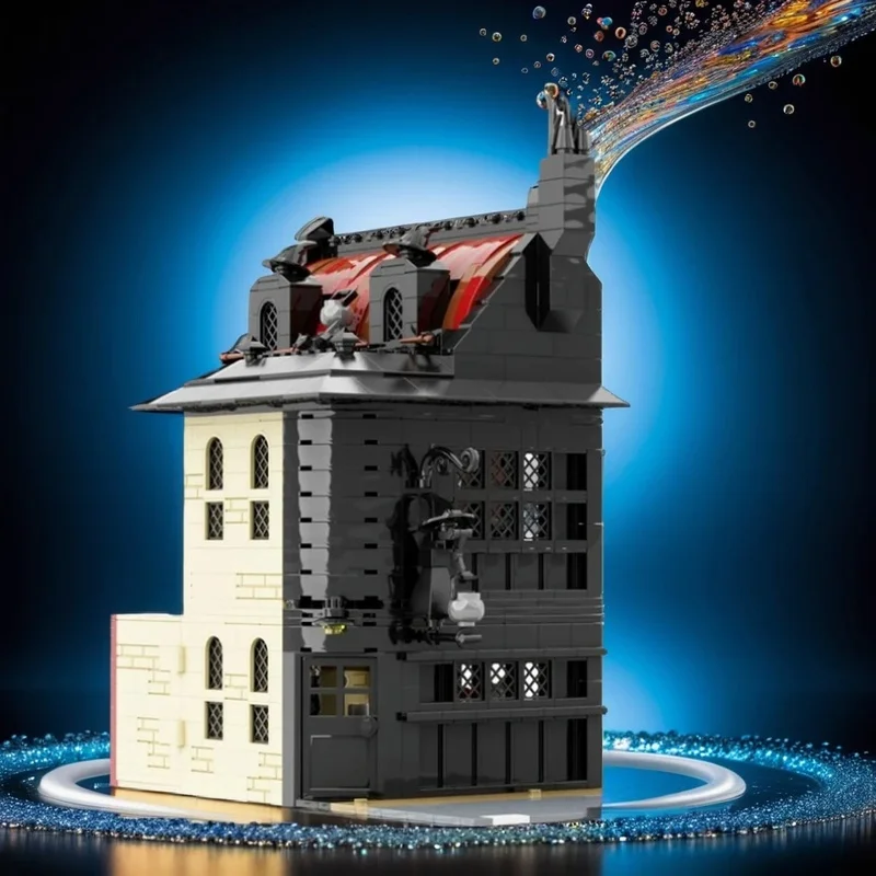 

NEW 1310PCS MOC Magic Movie Leaky Cauldron Model Building Blocks Display DIY Creative Building Blocks Gift Decoration Home Set