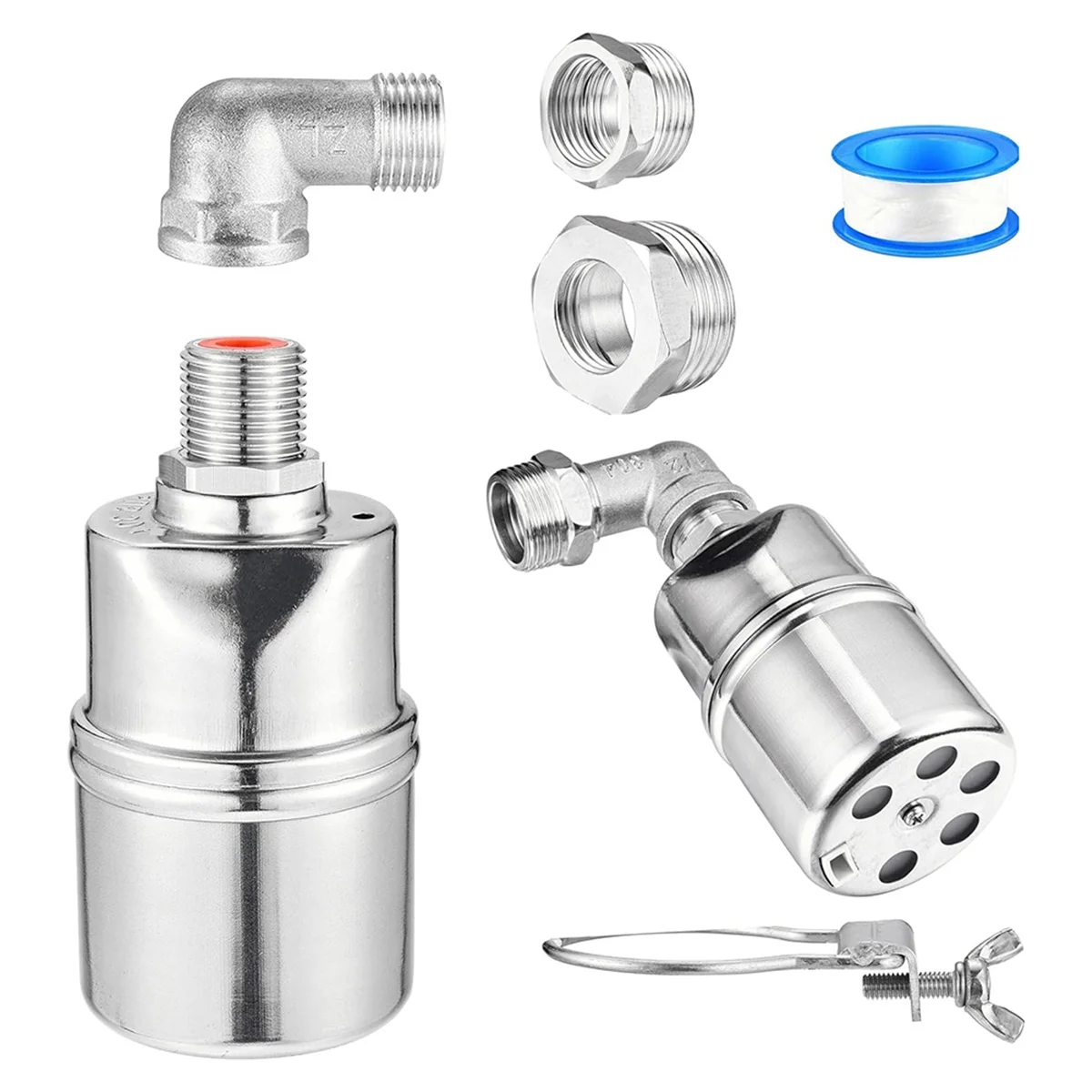 

1/2inch 3/4inch 1inch Automatic Float Valve, 304 Stainless Steel Fully Automatic Water Level Control Float Valve, 1 Set