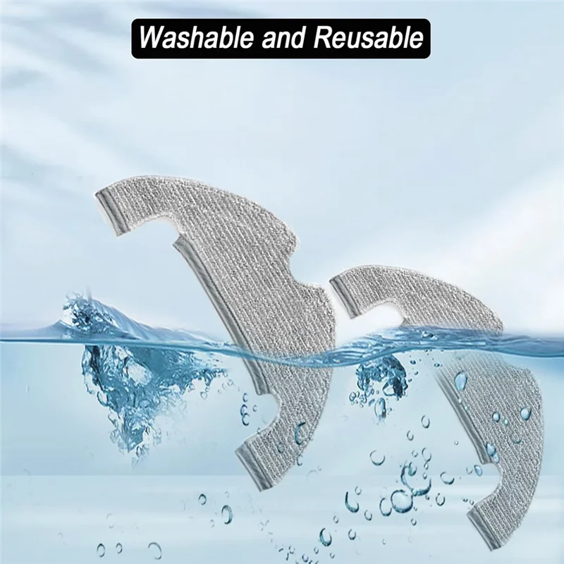 B59B-Mop Pad For Dreame D10 Plus, Z10 Pro, L10 Plus Robot Vacuum Cleaner Washable And Reusable Microfiber Mop Pad Accessories