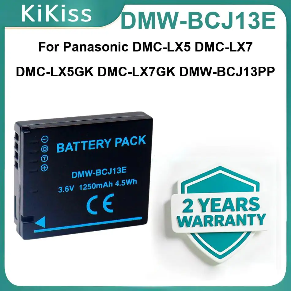 

DMW-BCJ13E Camera Battery For Panasonic DMC-LX5 DMC-LX7 DMC-LX5GK DMC-LX7GK DMW-BCJ13PP Rechargeble Batteries