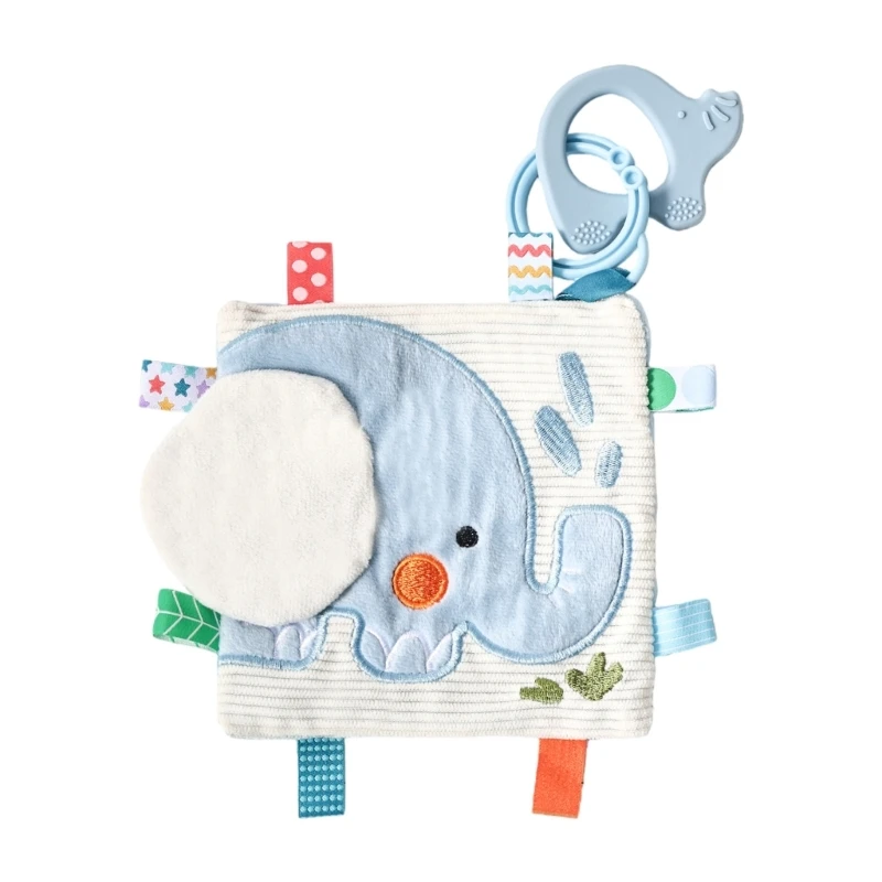 cartoon-elephant-soothing-towel-chewable-security-blanket-for-baby-teething-relief-and-sensory-development