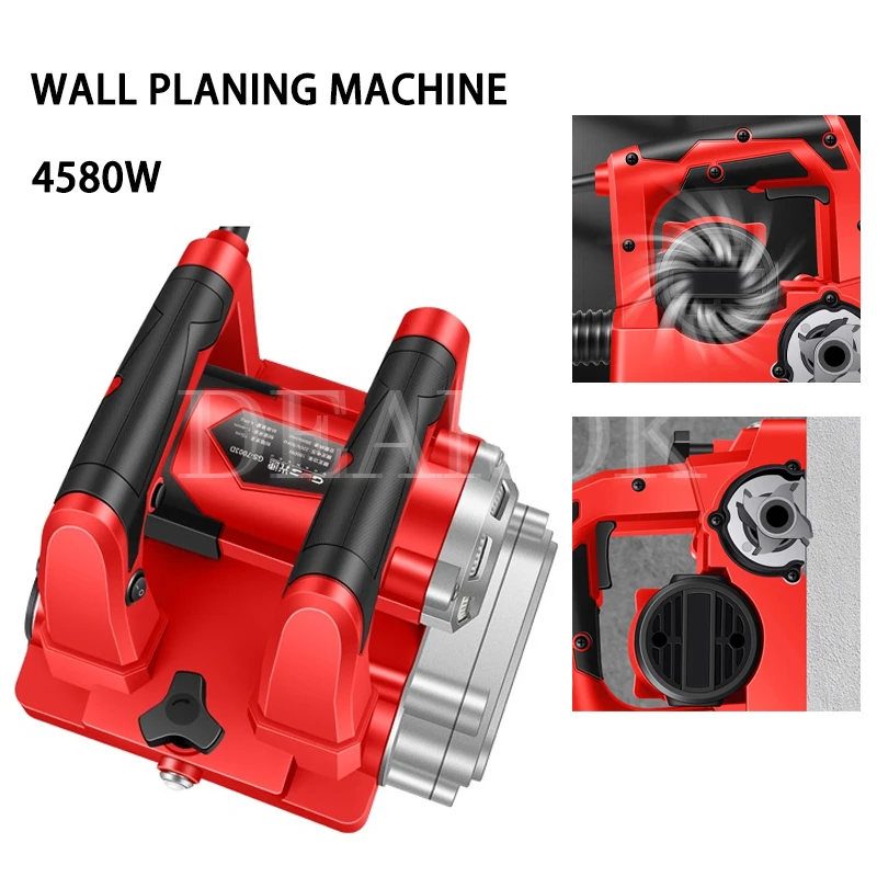 

4580W Wall Planer Electric Shovel Putty Machine Old Wall Refurbishment Polished Dust-free Wall Peeling Planing Cement