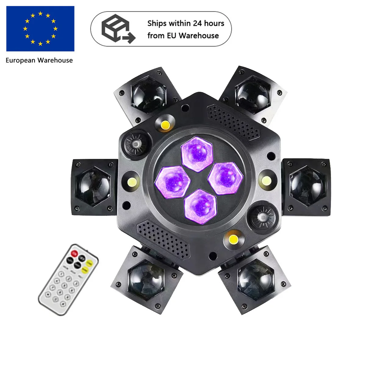 150W LED Beam Moving Head Light 6-ramienna oczka pszczoły DJ mobilne oświetlenie dyskotekowe RGBW efekt klubowy DMX512 oświetlenie sceniczne