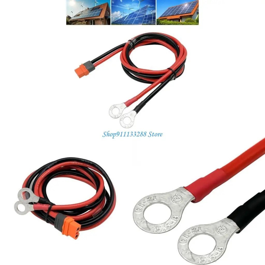 

G88D XT60I до O -кольца Терминальный кабель 10AWG 150 см. Расширение для солнечных генераторов