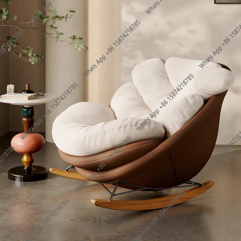 Sillón Minimalista para Sala de Estar, Elegante, Cómodo y Lujoso, Sillón Mecedora Moderno