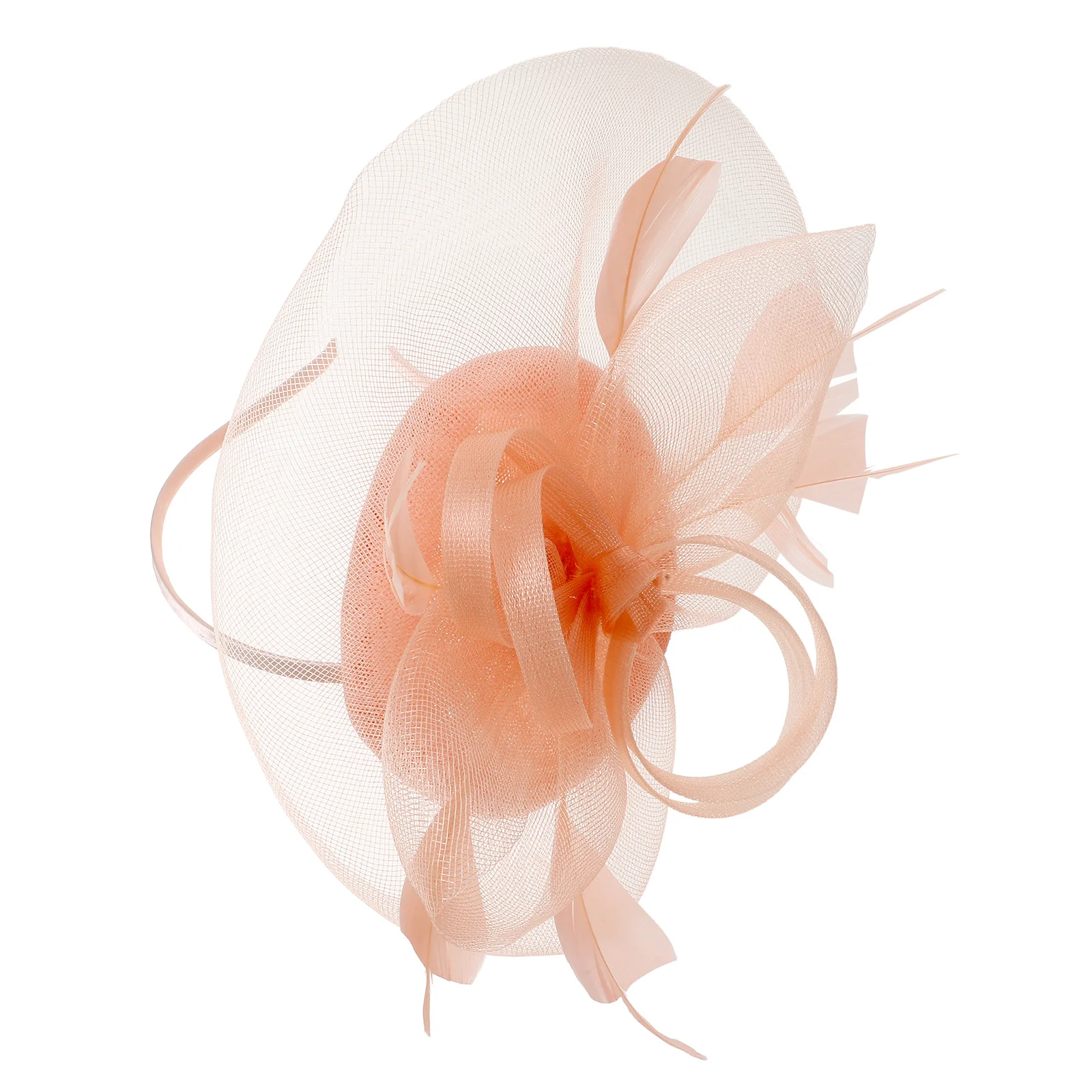 

Net Headb Elegant Retro Fascinator Hat Hair Clip for Women Girls Banquet Wedding Bridal Headdress Accessories