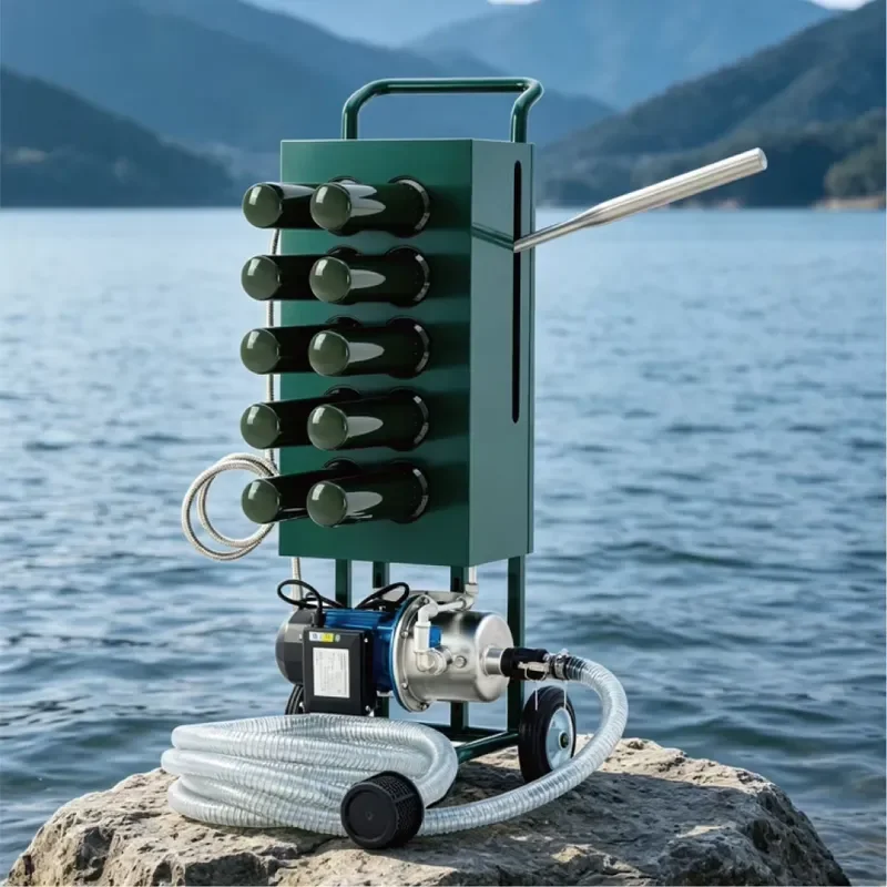 500L/H 13200 Gallons Hand & Electric Pump Portable Emergency Disaster Response Water Purification Outdoor Ceramic