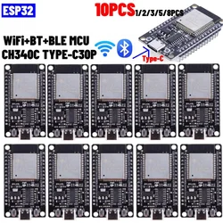 ESP32 Development Board 5V TYPE-C CH340C WiFi+Bluetooth Ultra-Low Power Consumption SPI Flash 32Mbits Wireless Module