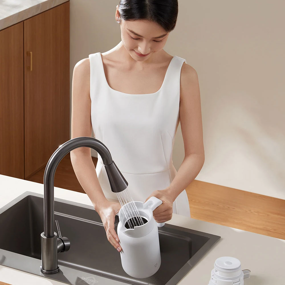 XIAOMI MIJIA 断熱ケトル 1.5L/2L、316L ステンレス鋼、お手入れ簡単、長持ちする温度制御ロック魔法瓶ケトル