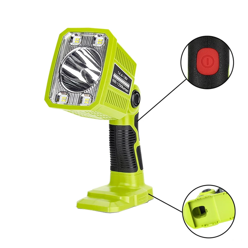 

Cordless Light For Ryobi 18v Lithium-Ion NiCad&NiMh Battery P100 P101 P102 P103 Super Bright Heavy Duty Flashlight Spotlight