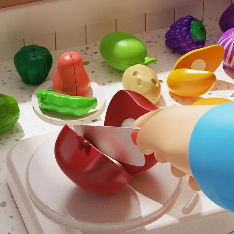 D7YD Kids Educatief speelgoed Realistisch fruit Knippen Hand Vaardigheidspraktijk Keuken speelgoed