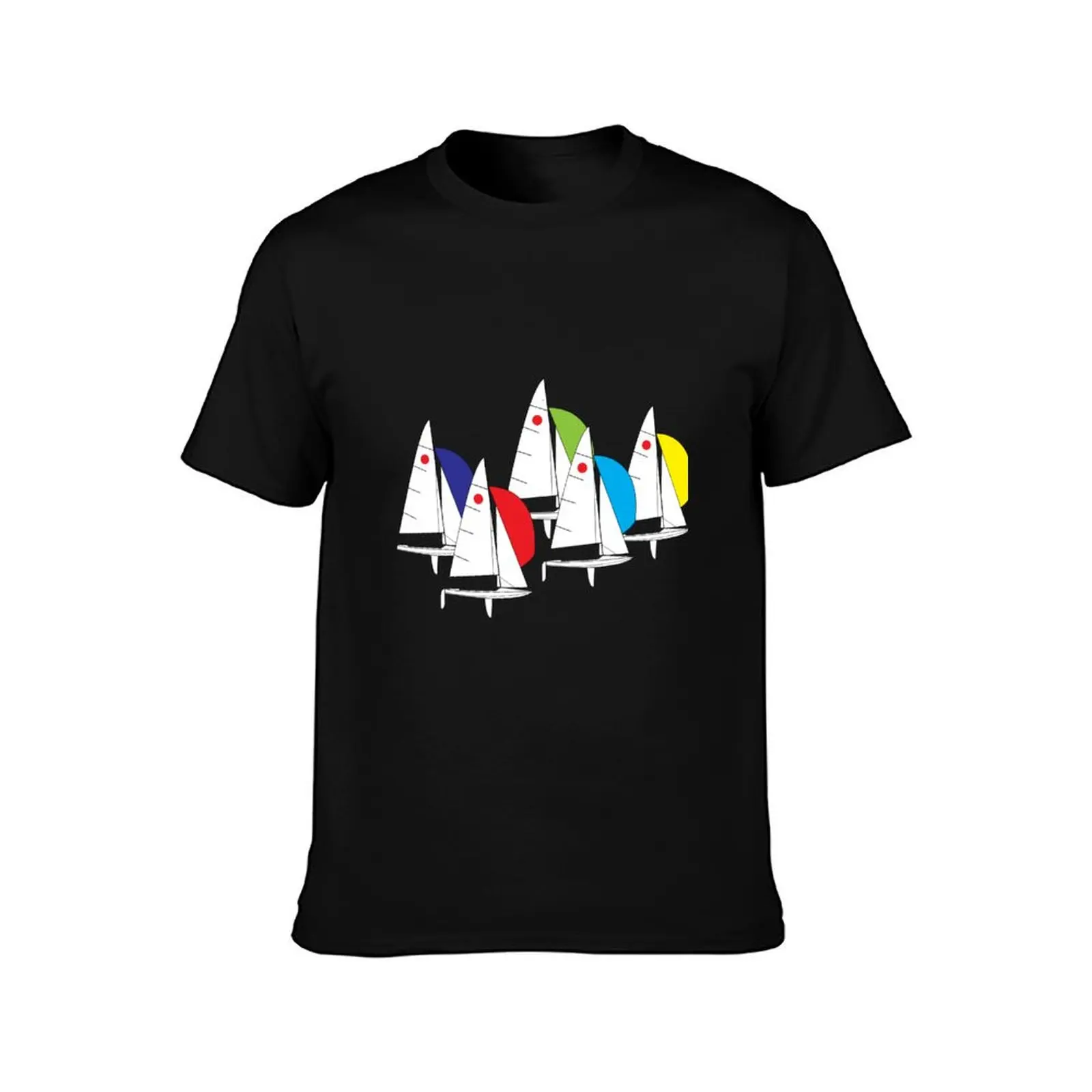 Fireball Sailboats Racing T-Shirt Graphic Print Short Sleeve T-Shirt
