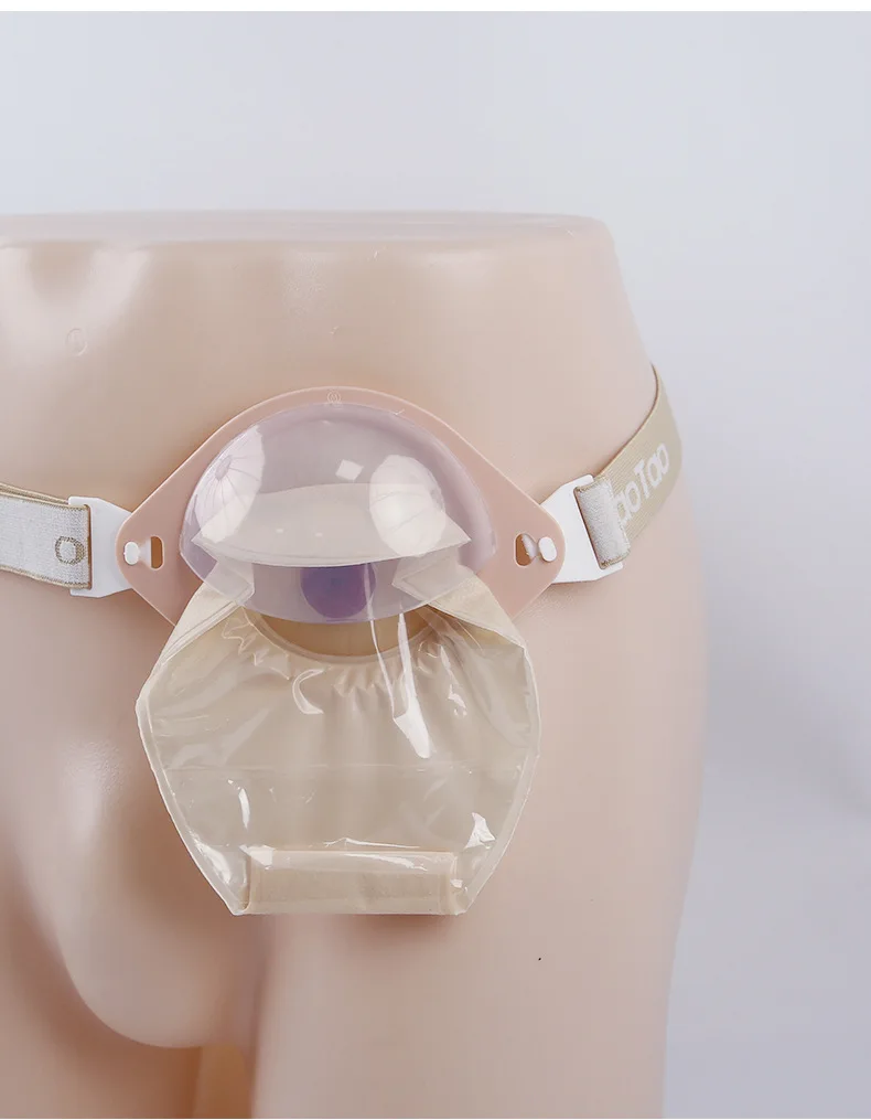 Ostomy Bag Flange Barrier Reinforcer with Protective Lid, Anti-slip Colostomy Ileostomy Urostomy Herina Belt, Driving Sports Use