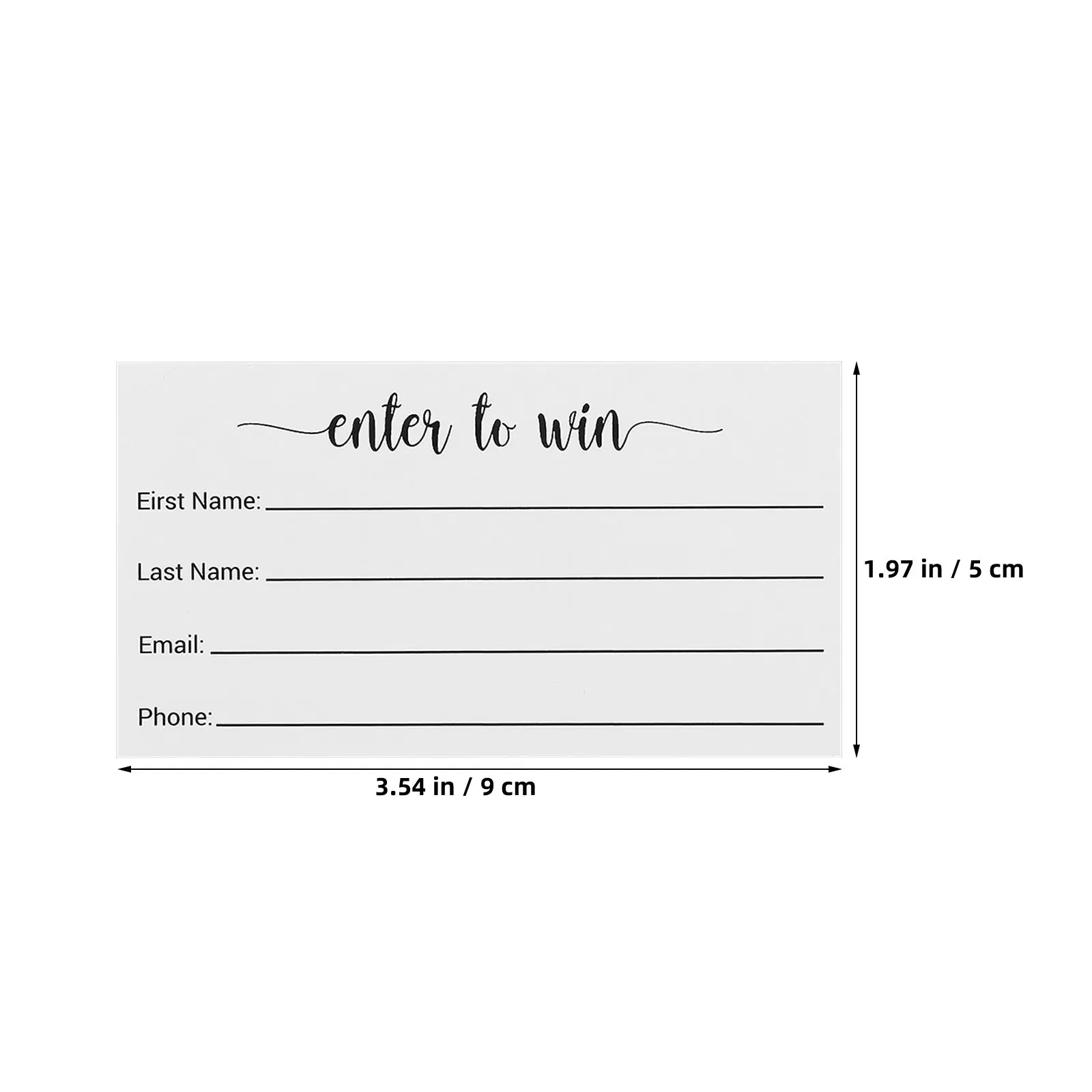 100Pcs Multi-Use Raffle Entry Form Cards Blank Ballots Sheets Voting Tickets for Event Contests Cards Raffle Ticket Sheets view 2