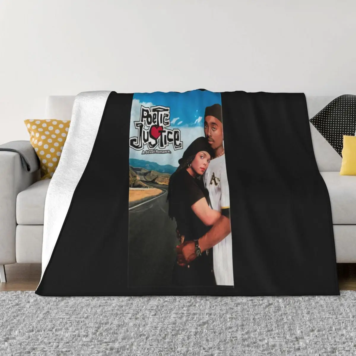 Tupac Shakur 2Pac Poetic Justice Hip Hop White For Mens S 6Xl Youth Children Designs Throw Blanket