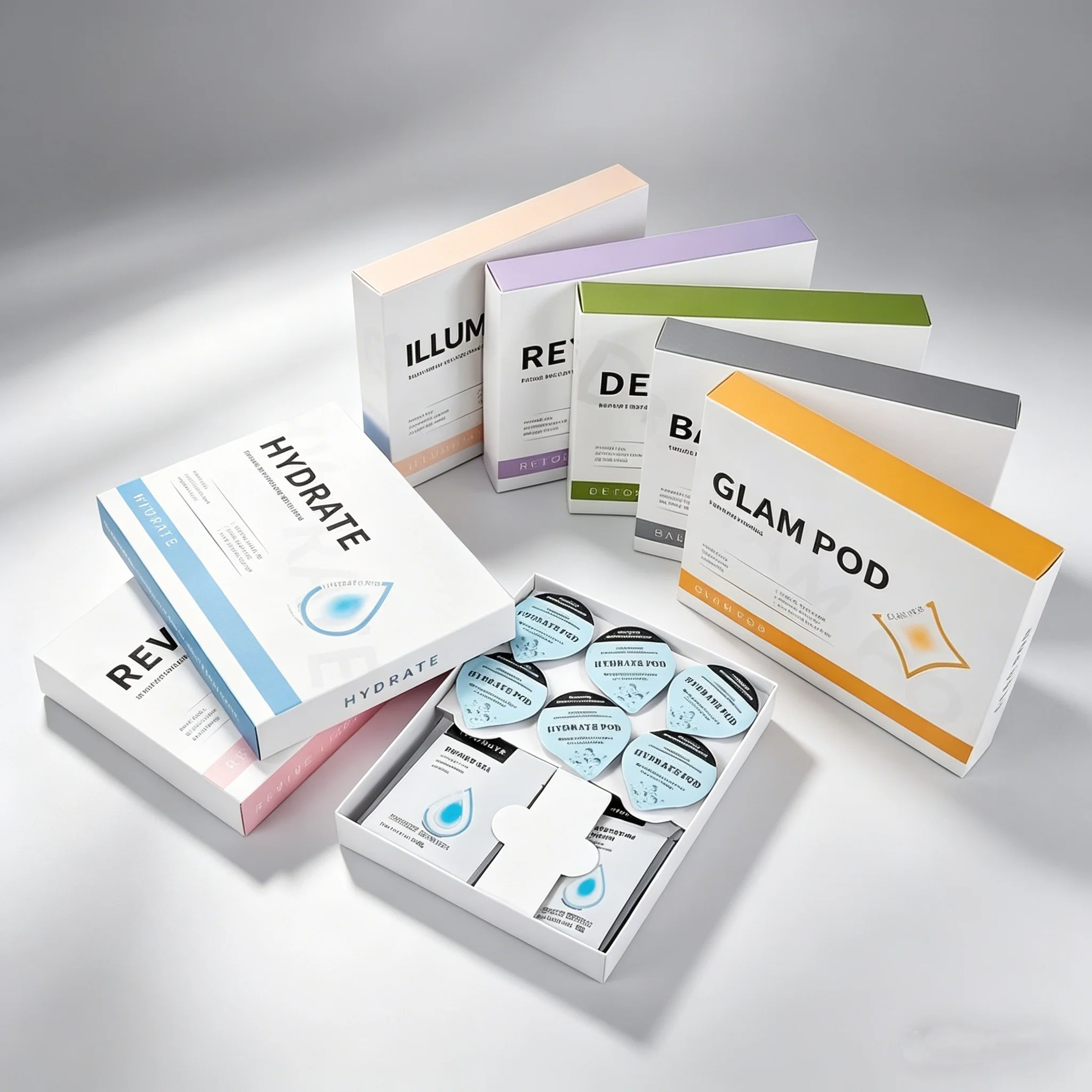 

Набор Oxygen Bubble Kit для всех типов кожи: семь различных капсул, осветляющая и подтягивающая сыворотка для лица, удобный и индивидуально настраиваемый уход за кожей.