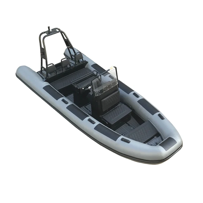 Barcos infláveis duráveis de alumínio RIB 18.3ft RIB560 Orca Hypalon/PVC do oceano luxuoso