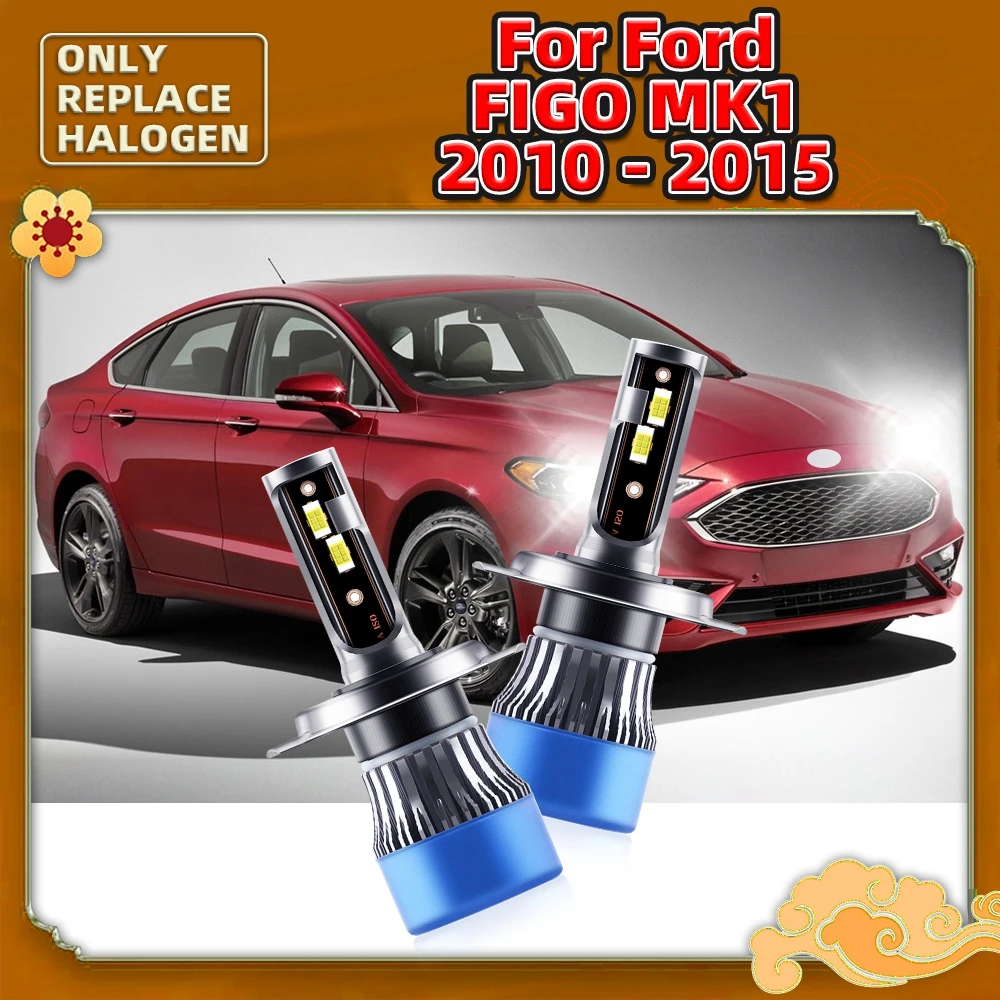 

Лампы головного света для автомобиля Ford Figo MK1, 2014, 2013, 2012, 2011, 2010, 12 В, 2 шт.