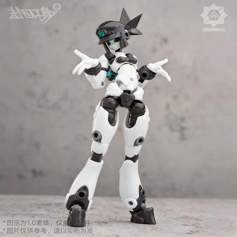 Auf Lager: Roboter-Mädchen Actionfigur Modellbausatz, bewegliche Desktop-Dekoration als Geschenk
