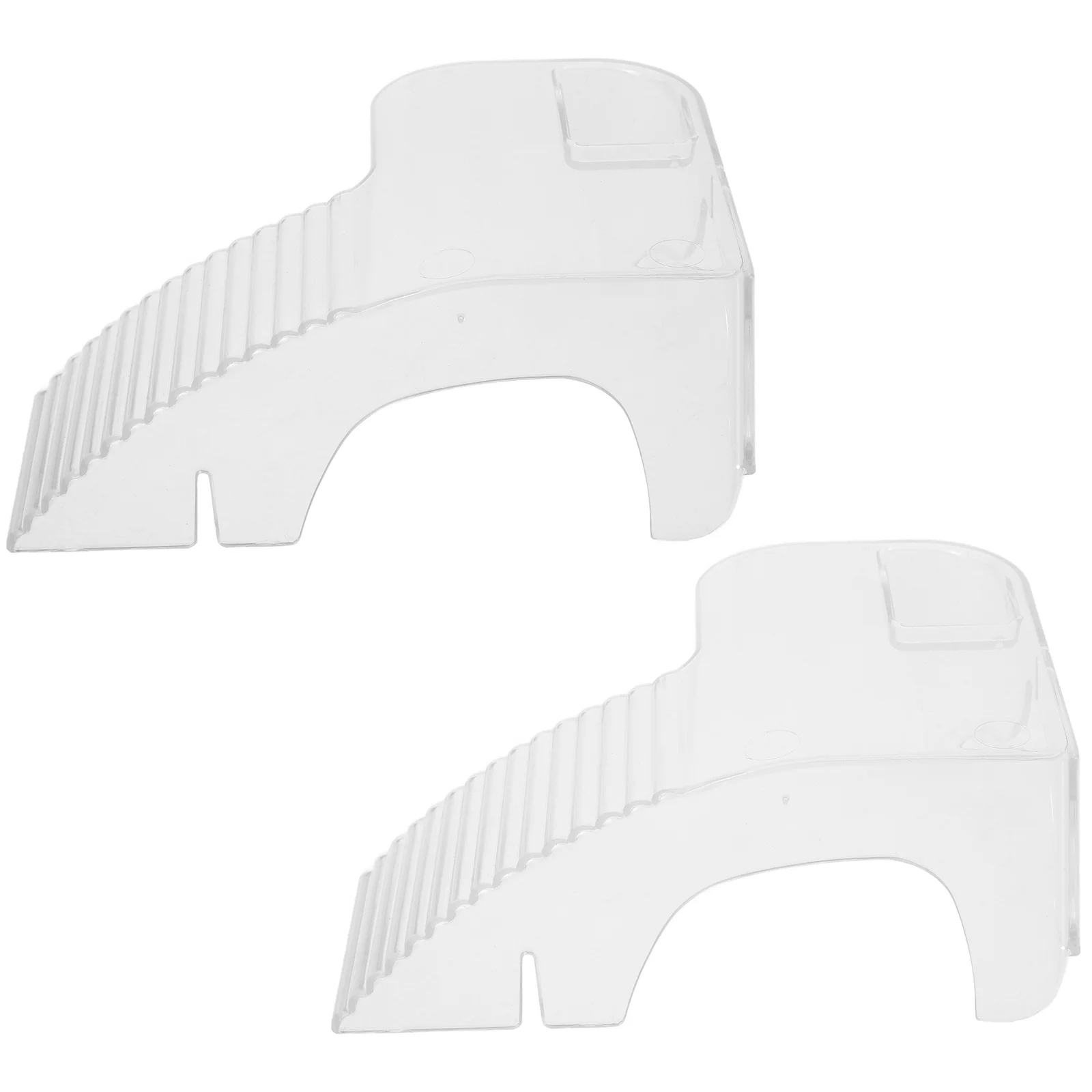 

2Pcs Turtle Basking Platform for Micro Landscape Fish Tank Plastic Stable Reptile Ramp Climbing Exercise Resting Spot Aquarium