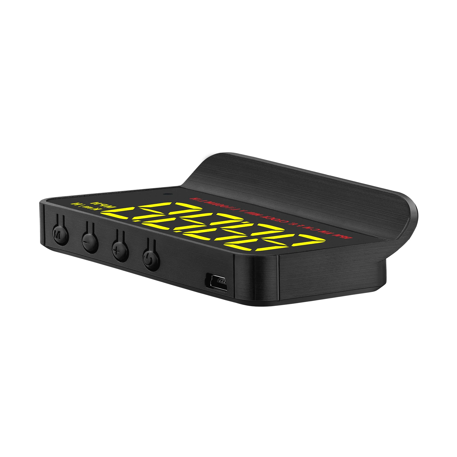 Hot Sale M5 Factory Direct OBD2 HUD Yellow Speedometer Windshield Head Display 3 Inches LED Screen 1 Year Type-C Connection Car