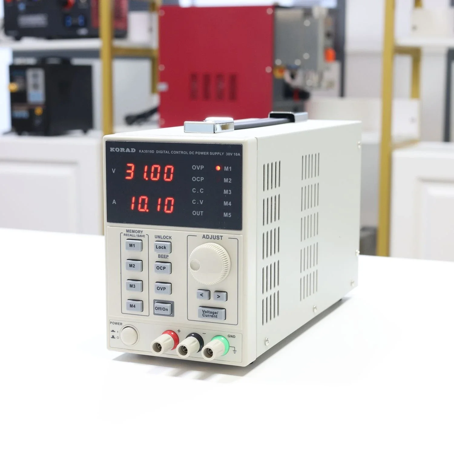 KA3010D CNC Digital DC Power Supply 0-30V 10A 300W Adjustable Voltage Current Lab Bench PSU with 5 Memory Presets