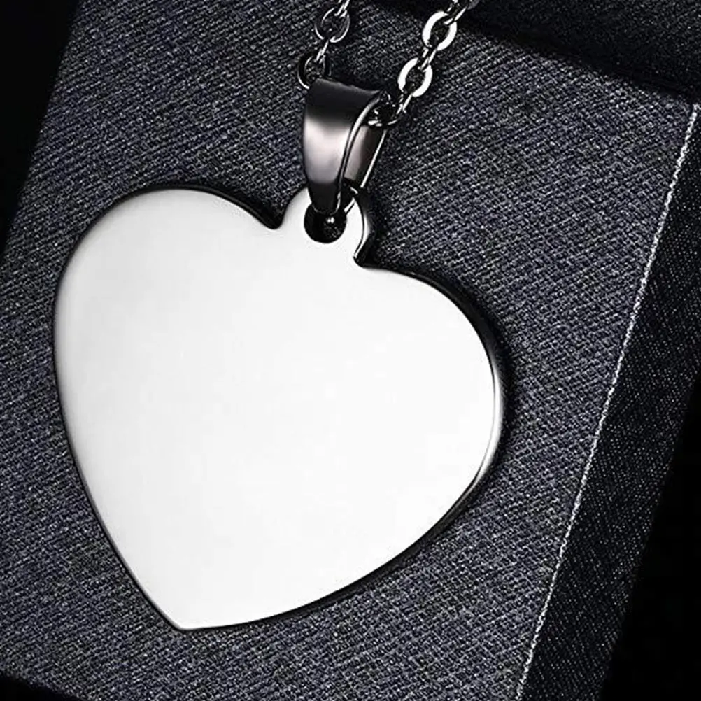 

6pcs Stainless Steel Dog Tag Pendant Blank Metal Tags Engravable Stamping Blanks DIY Pet ID Tags Unfinished Jewelry Accessories