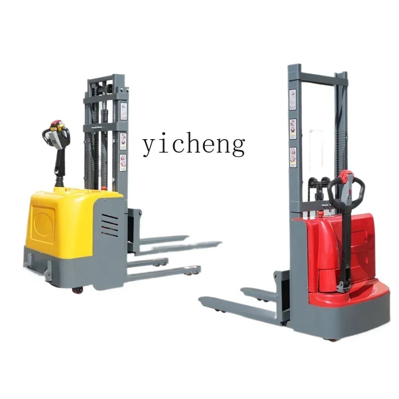 XL all-electric forklift stacker new energy battery hydraulic lift forklift small