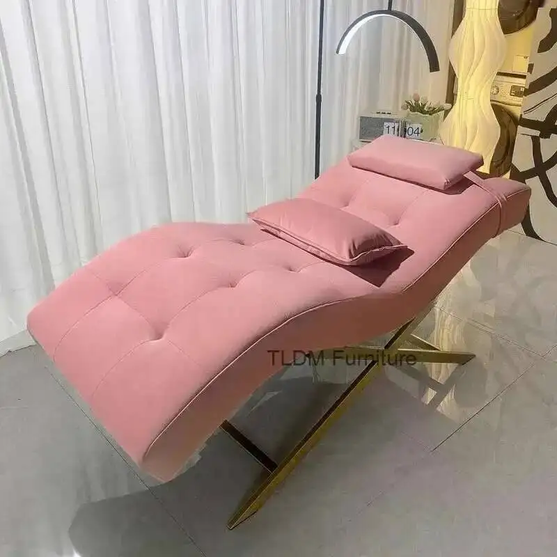 Manicurist Massage Table Padding Stretcher Good Resilience Latex Mattress Space-saving Electric Bed Beauty Salon Esthetician Bed