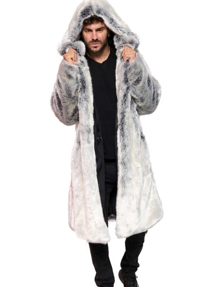 New Men's Faux Fur Coat Loose And Thick Comfortable Winter Warm Casual Faux Fur Coat Men