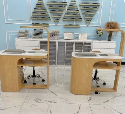 Wss Modern Simplicity Solid Wood Lacquered Beauty Salon Furniture Manicure Table For Nails Nail Table Desk