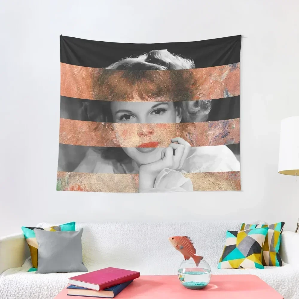 Renoir Jeanne Samary in a low necked dress and Judy Garland Tapestry Decoration Wall Aesthetic Room Decorations Tapestry