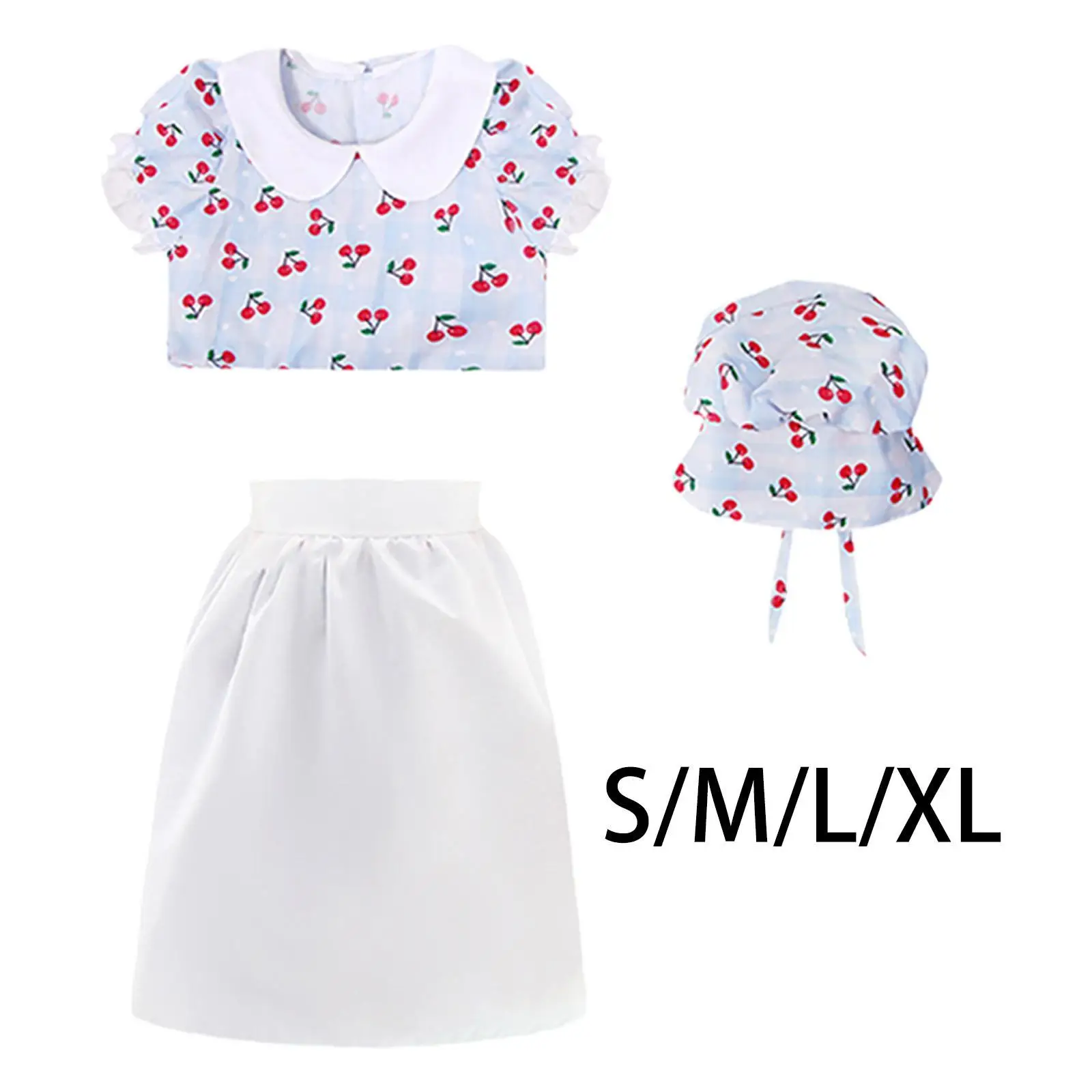 

Cherry Colonial Dress Portable Halloween Cosplay Dress for Party Supplies Props