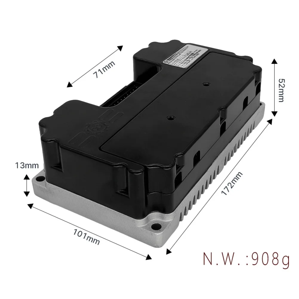 48V Controller Designed for Wish01 Off-Road Bike ABS Enclosure 172 mm x 101 mm x 52 mm Black Color European Version